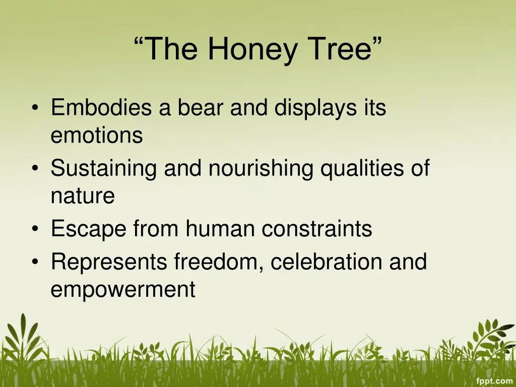 the honey tree