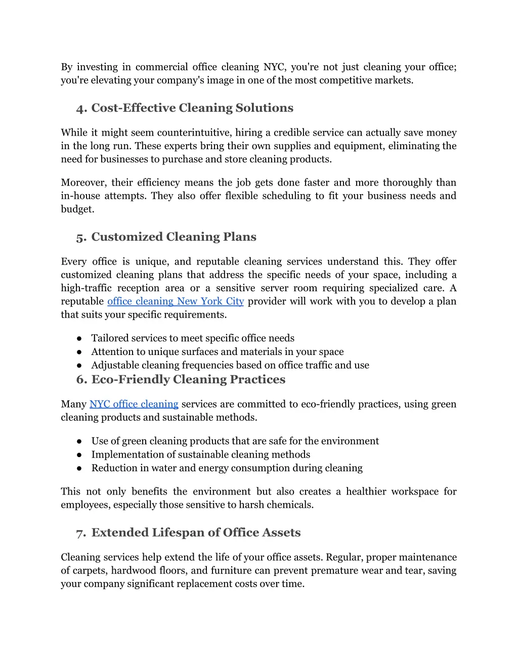 by investing in commercial office cleaning