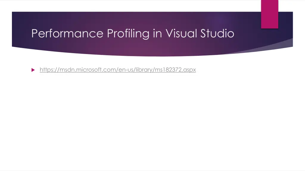 performance profiling in visual studio