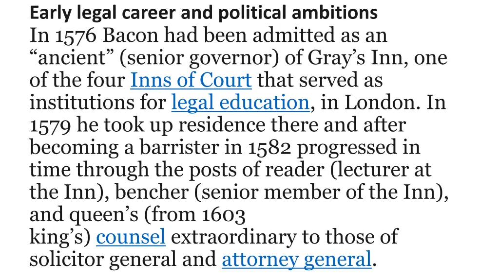 early legal career and political ambitions