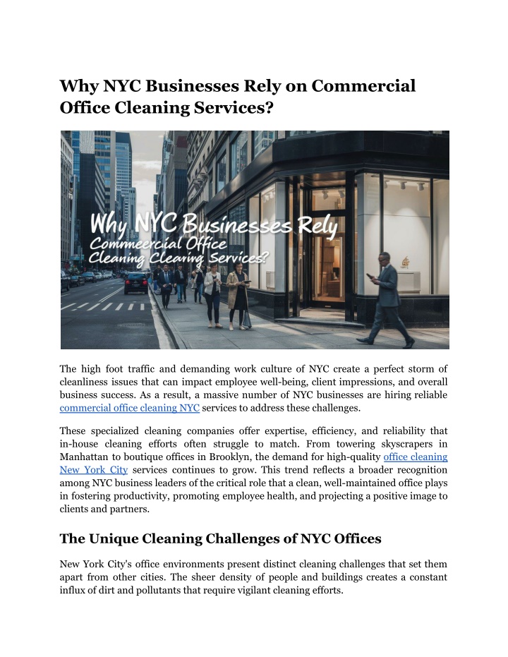 why nyc businesses rely on commercial office