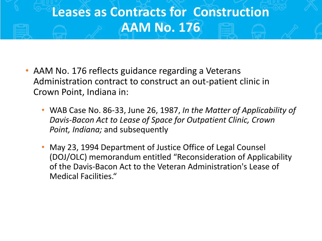 leases as contracts for construction aam no 176 1