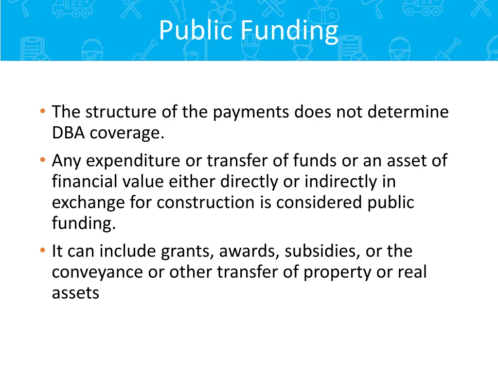 public funding