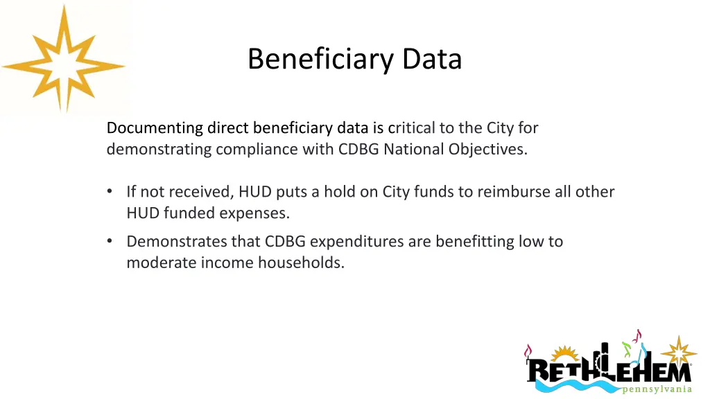 beneficiary data