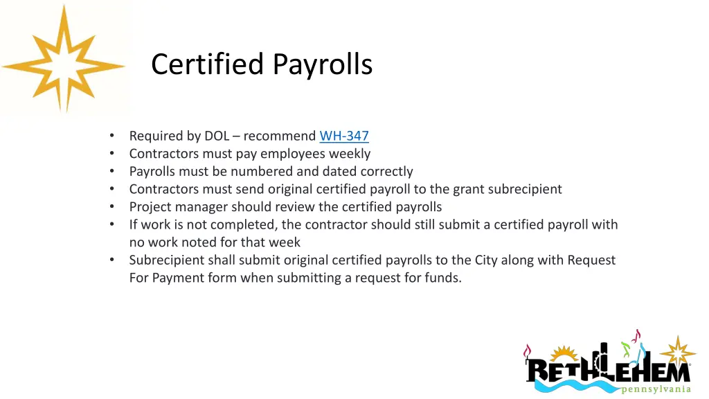 certified payrolls