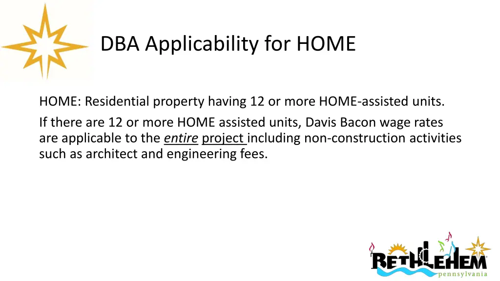 dba applicability for home