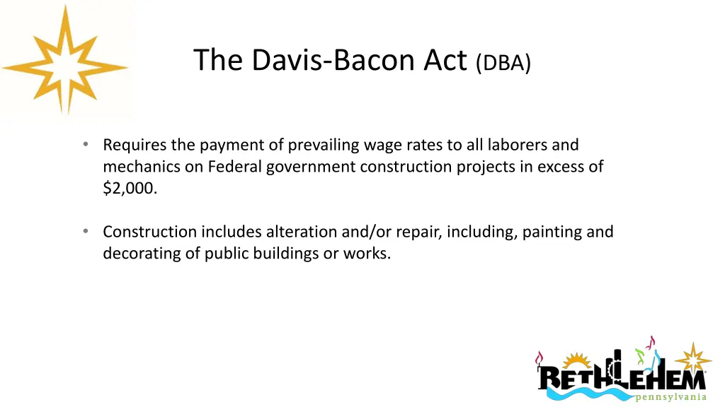 the davis bacon act dba