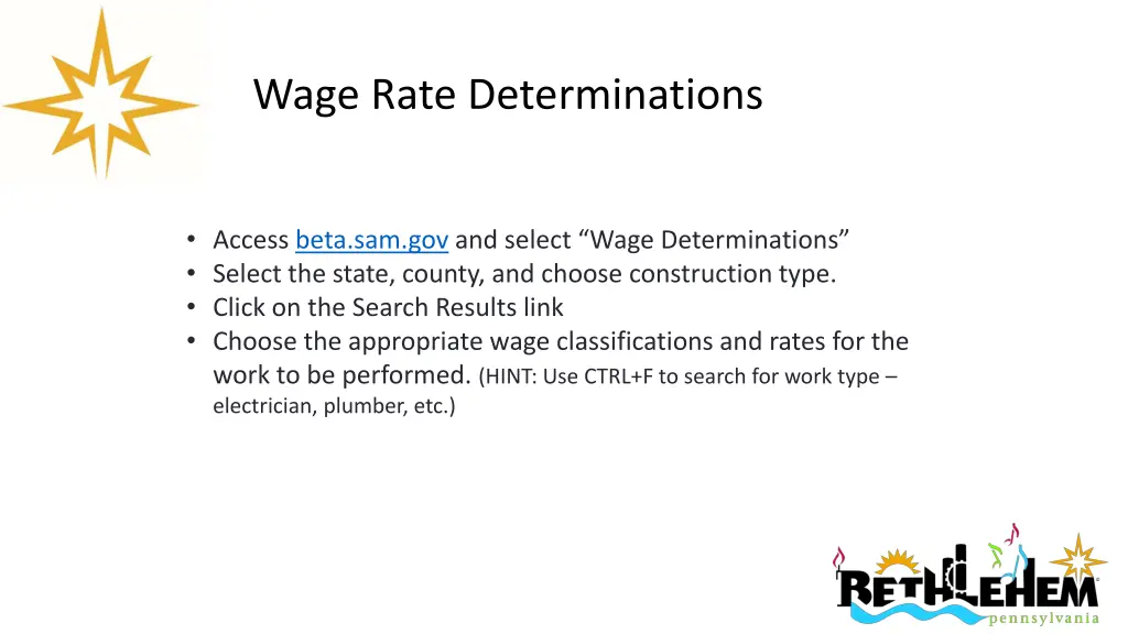 wage rate determinations