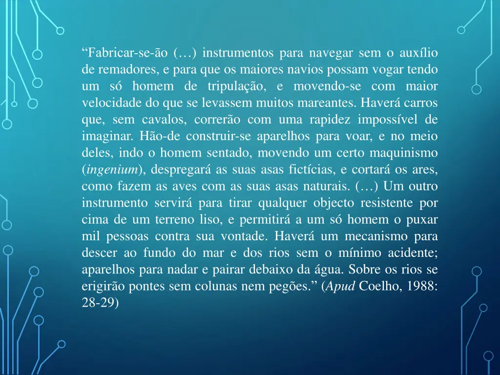 fabricar se o instrumentos para navegar