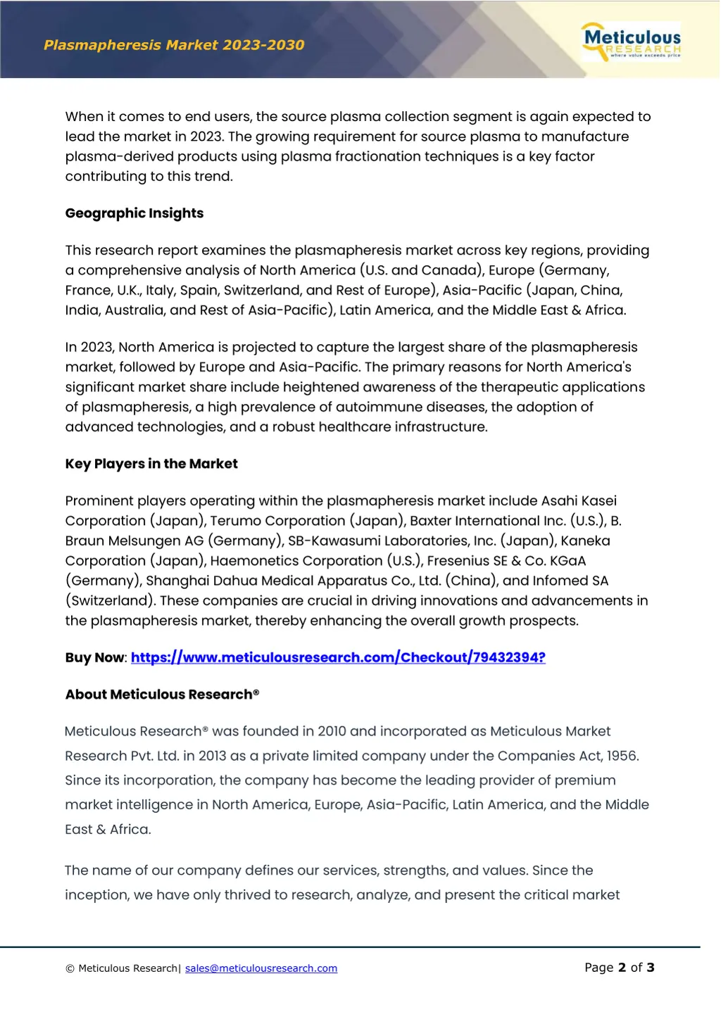 plasmapheresis market 202 3 203 0 1