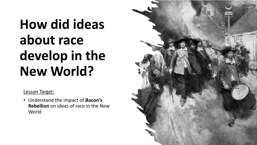 how did ideas about race develop in the new world