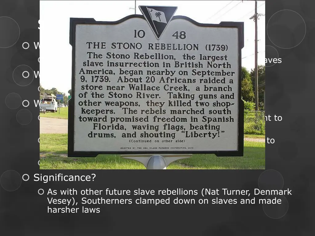 stono rebellion 1739