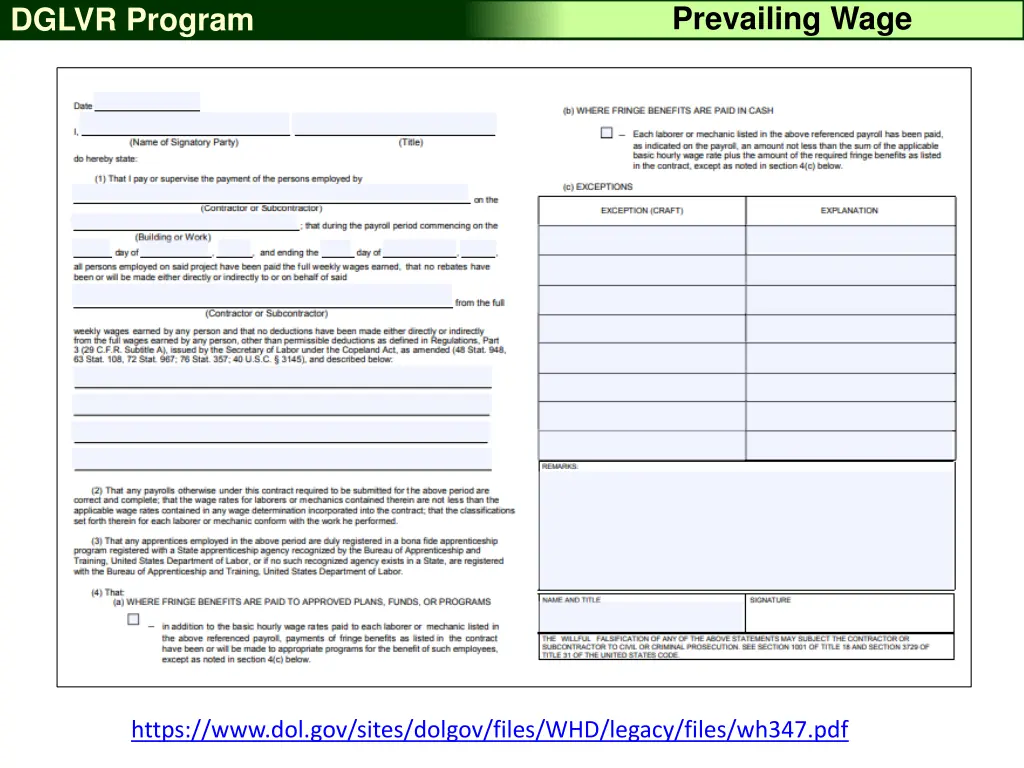 prevailing wage 14