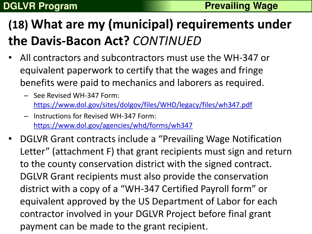 prevailing wage 15