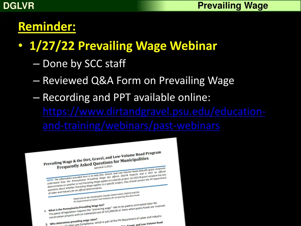 prevailing wage