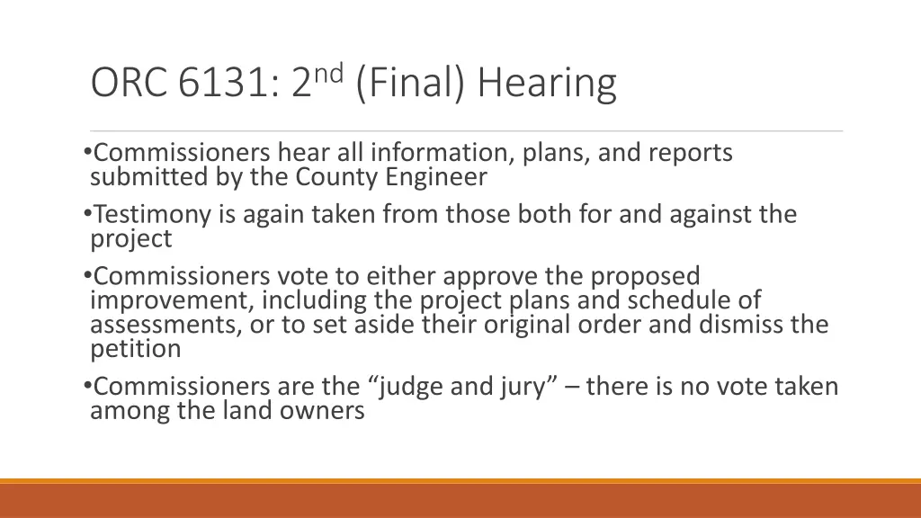 orc 6131 2 nd final hearing