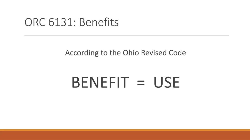 orc 6131 benefits 1