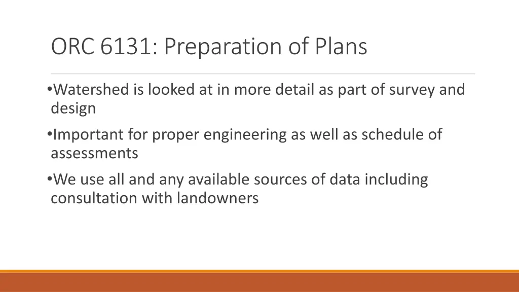 orc 6131 preparation of plans 1