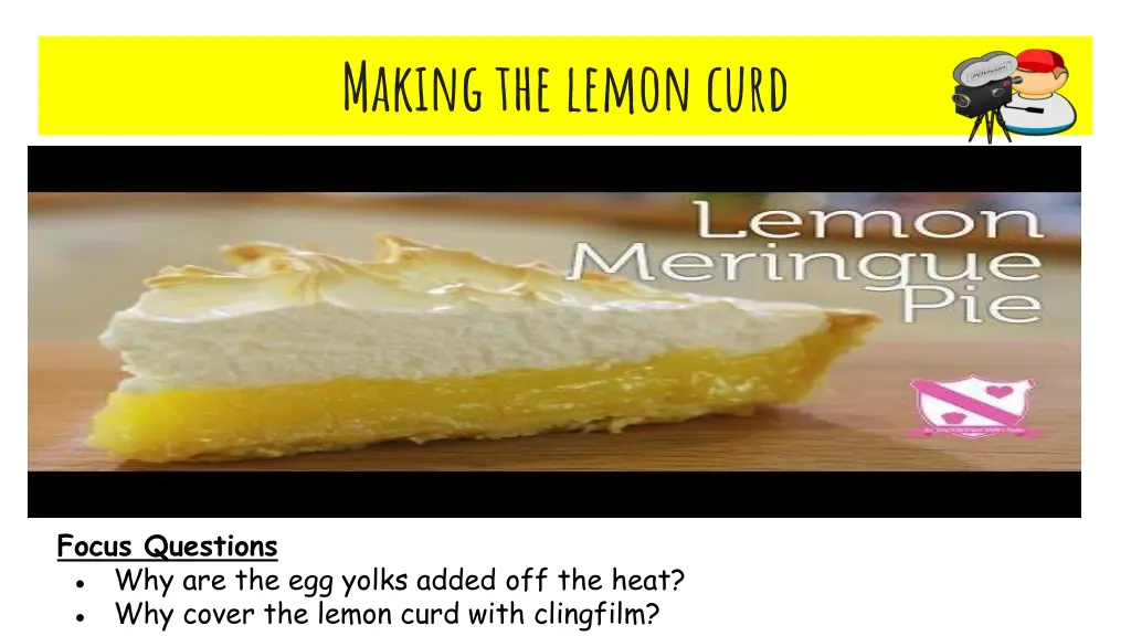 making the lemon curd