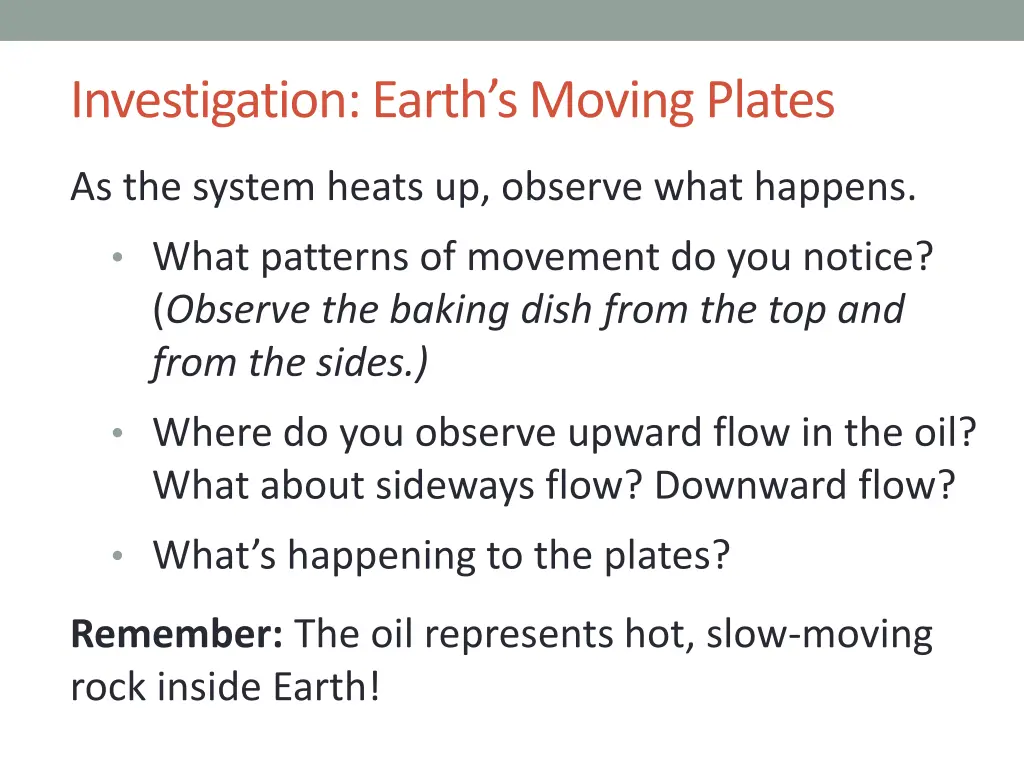 investigation earth s moving plates 2