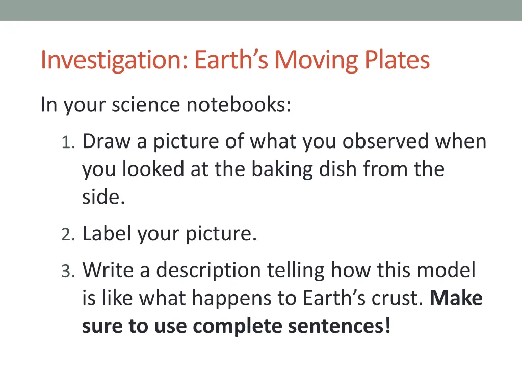 investigation earth s moving plates 3