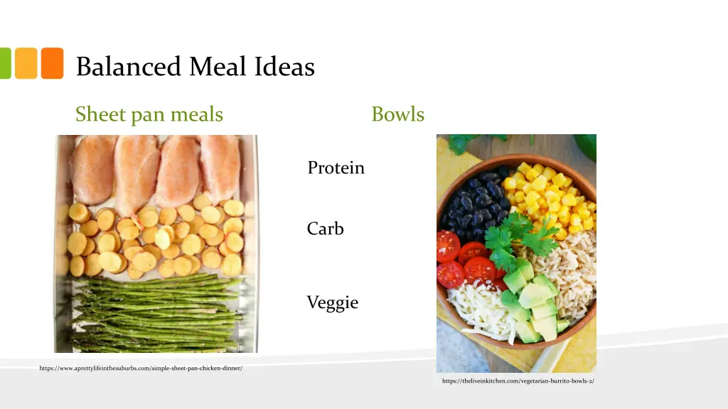 balanced meal ideas