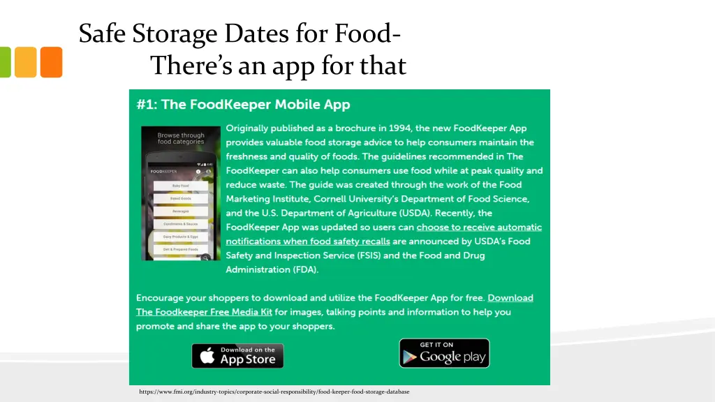 safe storage dates for food there