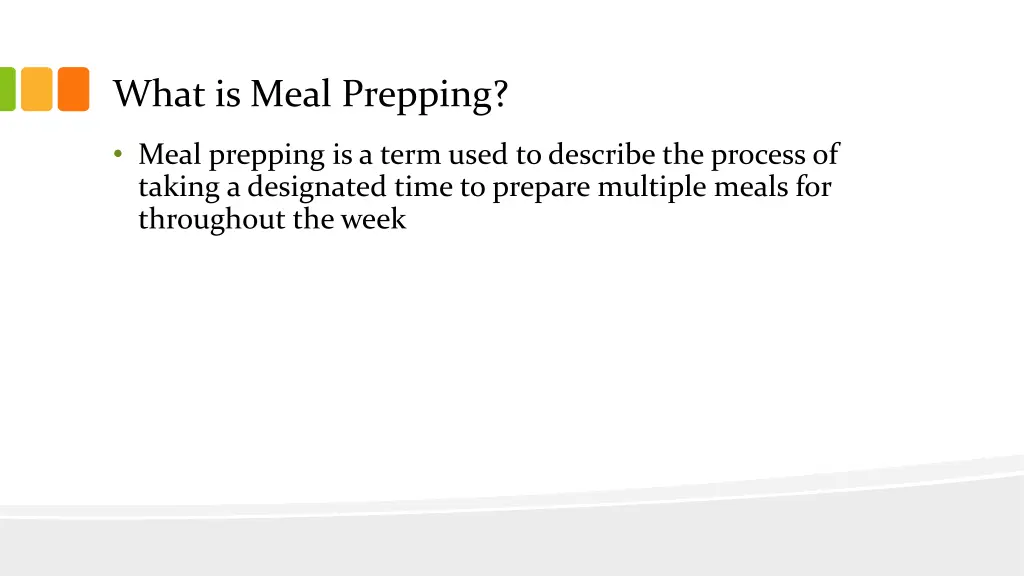 what is meal prepping