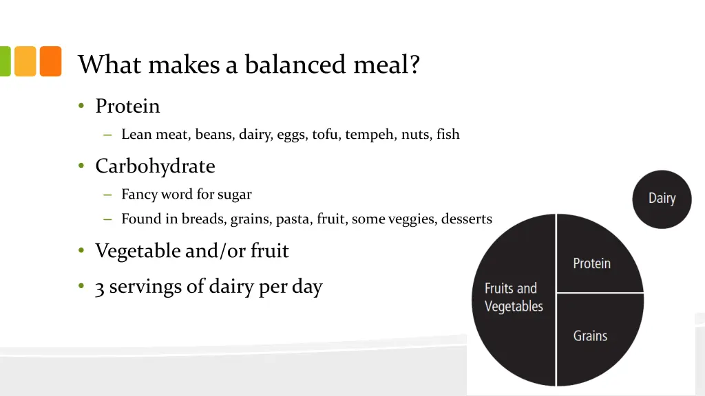 what makes a balanced meal