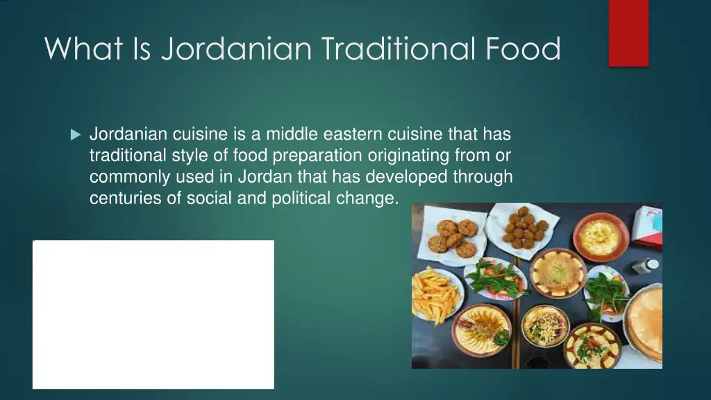 what is jordanian traditional food