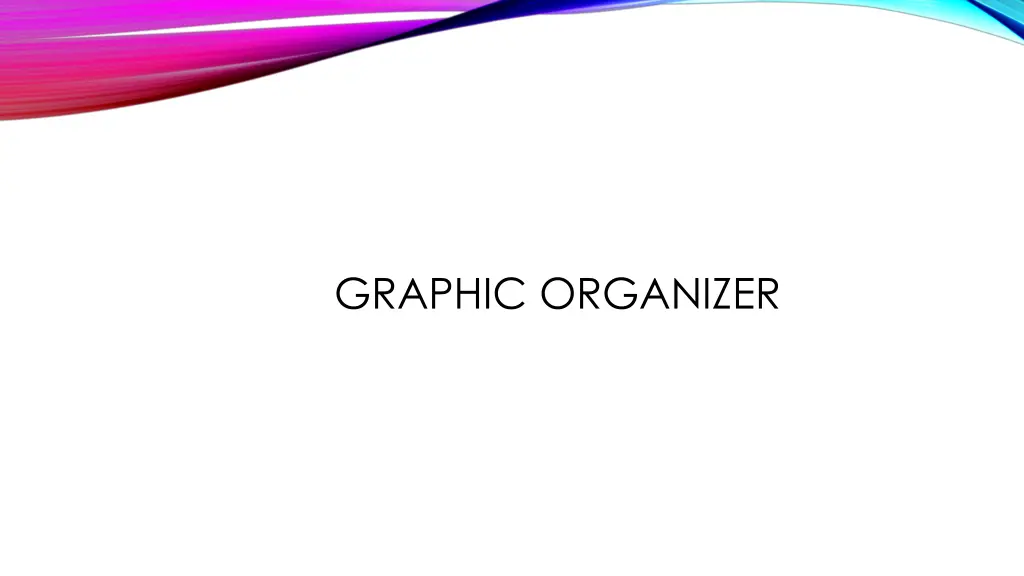 graphic organizer