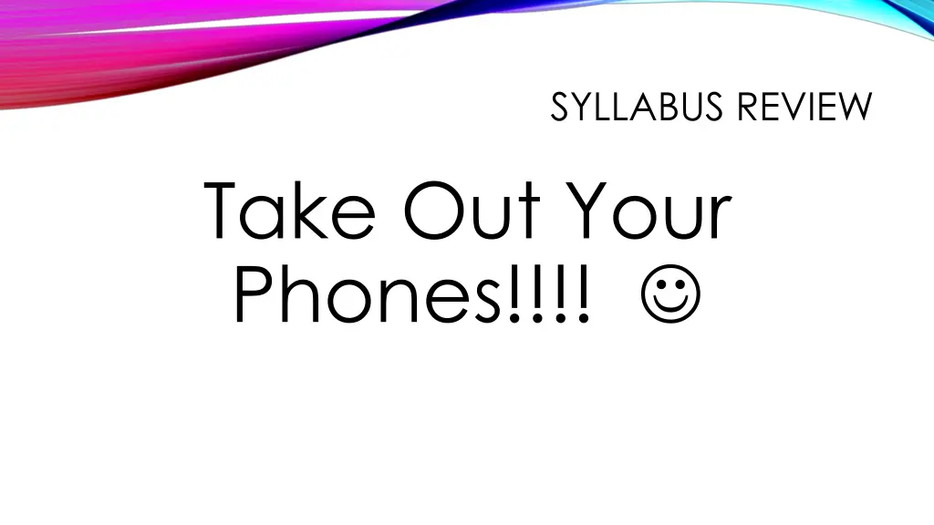 syllabus review