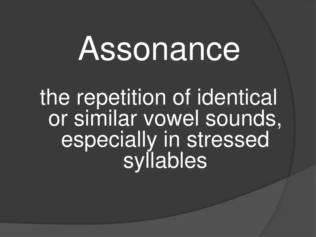 assonance