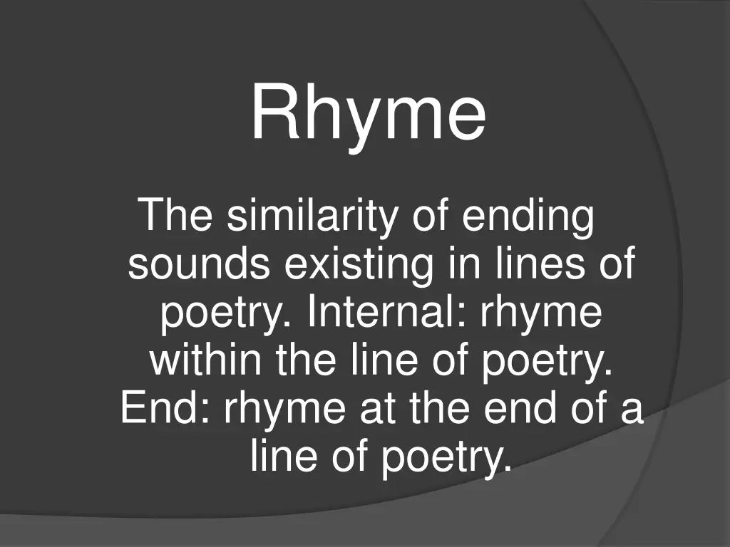 rhyme