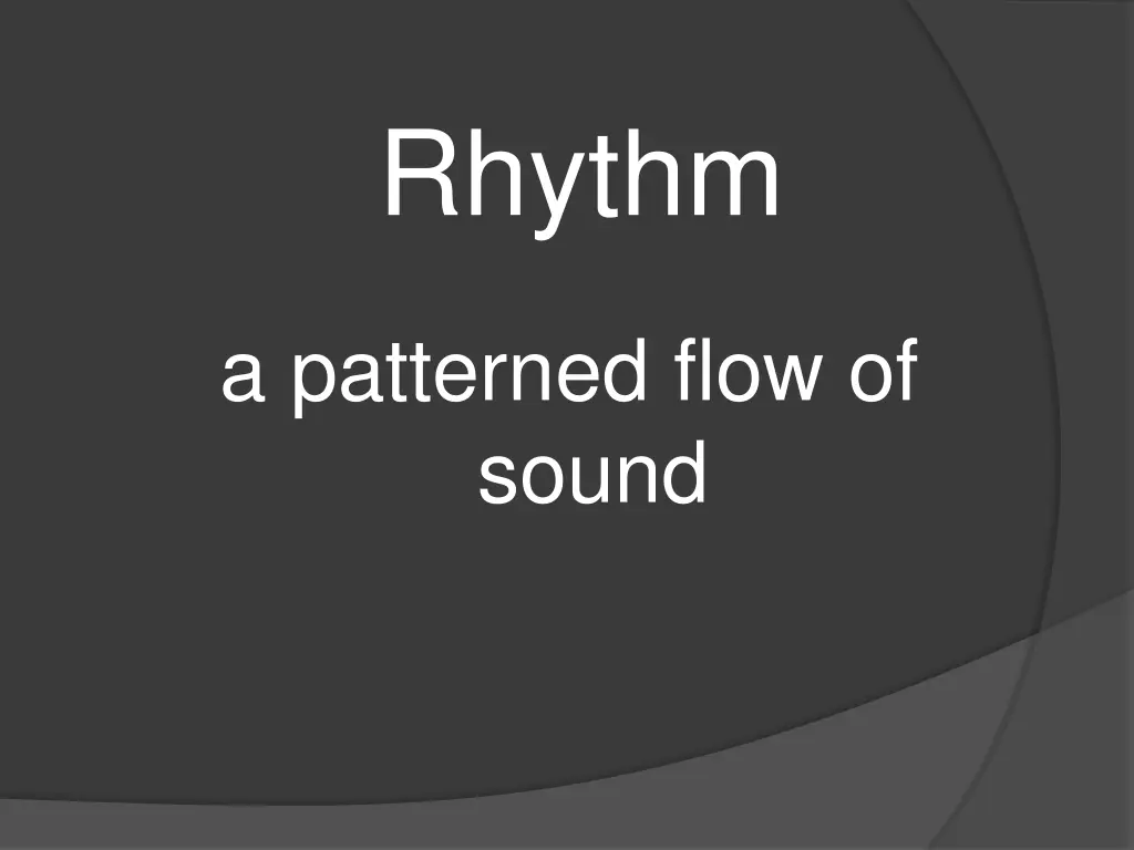 rhythm