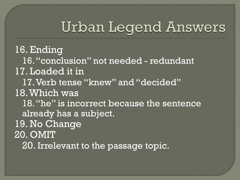 16 ending 16 conclusion not needed redundant