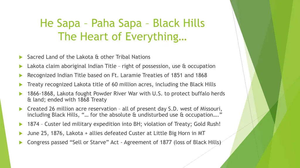 he sapa paha sapa black hills the heart