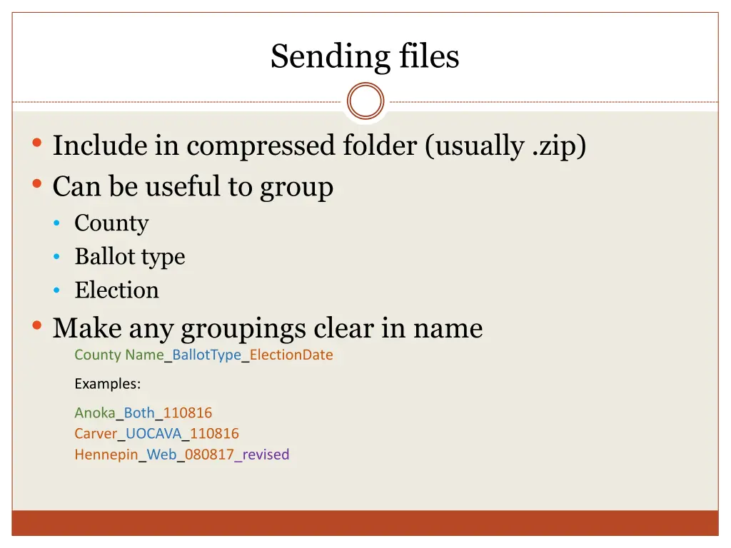 sending files