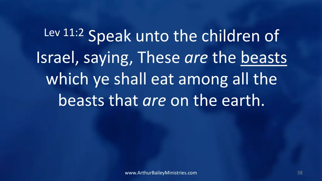 lev 11 2 speak unto the children of israel saying