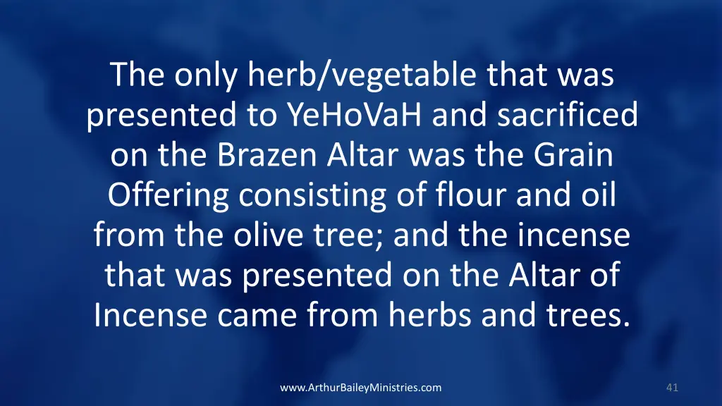 the only herb vegetable that was presented