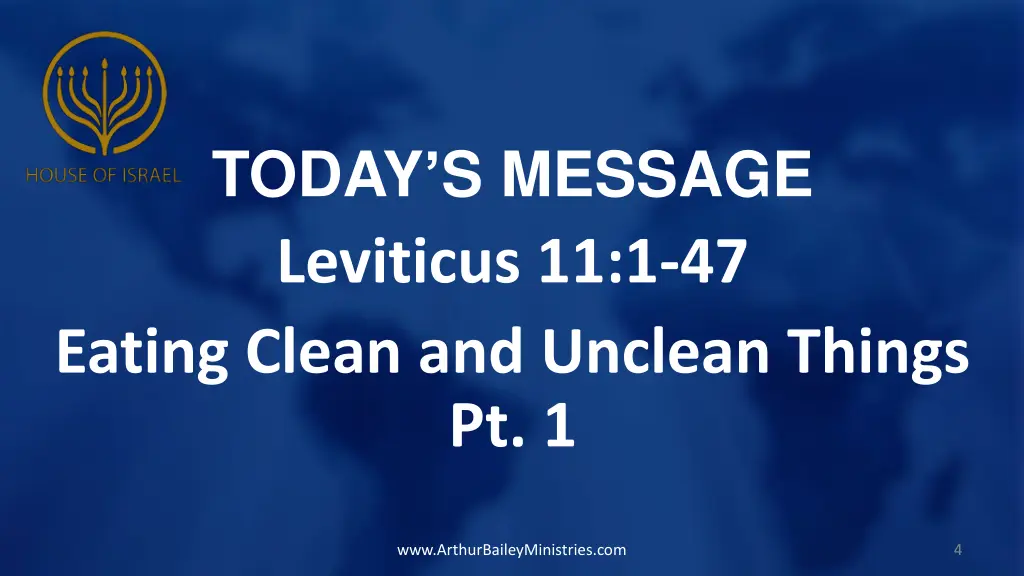 today s message leviticus 11 1 47 eating clean