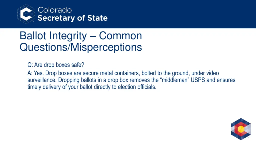 ballot integrity common questions misperceptions