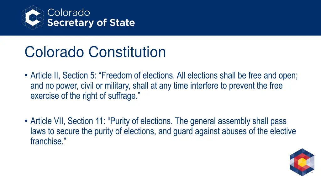 colorado constitution