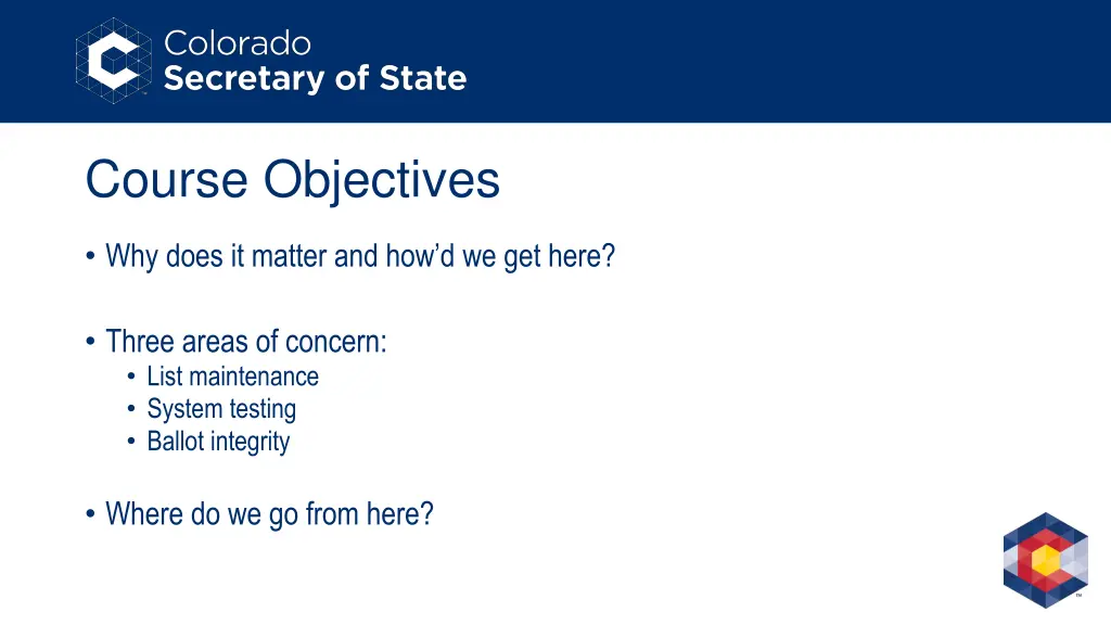 course objectives