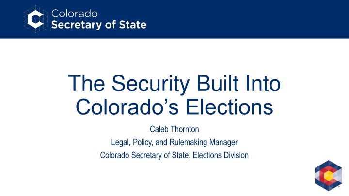 the security built into colorado s elections