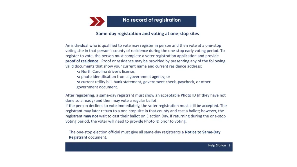 no record of registration