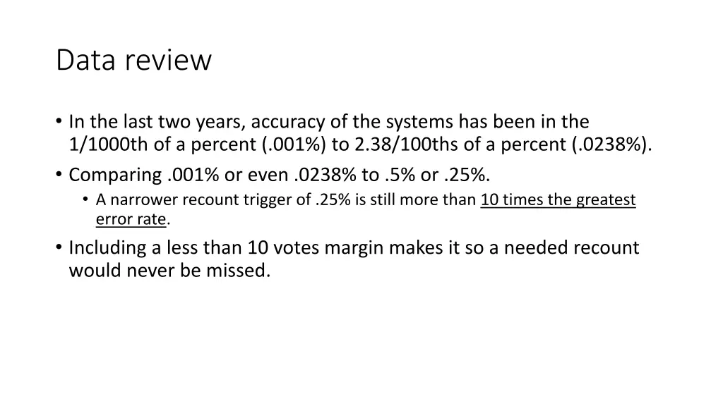 data review 1