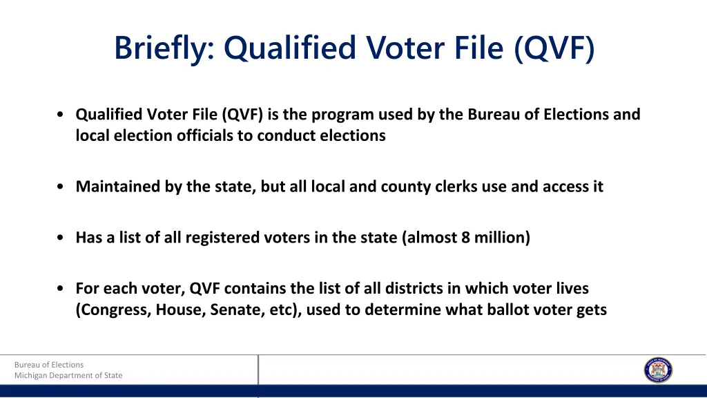 briefly qualified voter file qvf