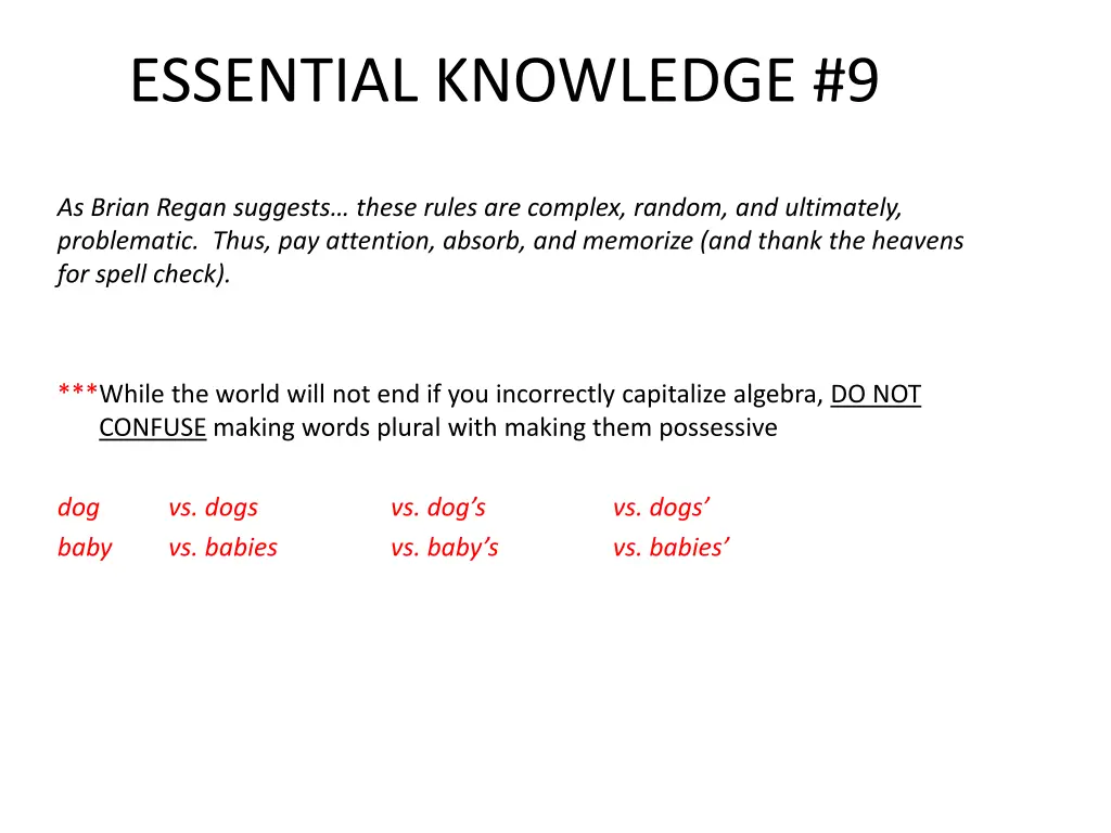 essential knowledge 9