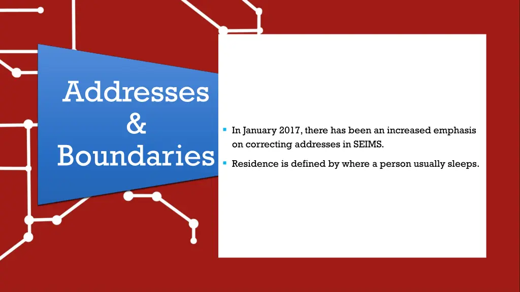 addresses boundaries